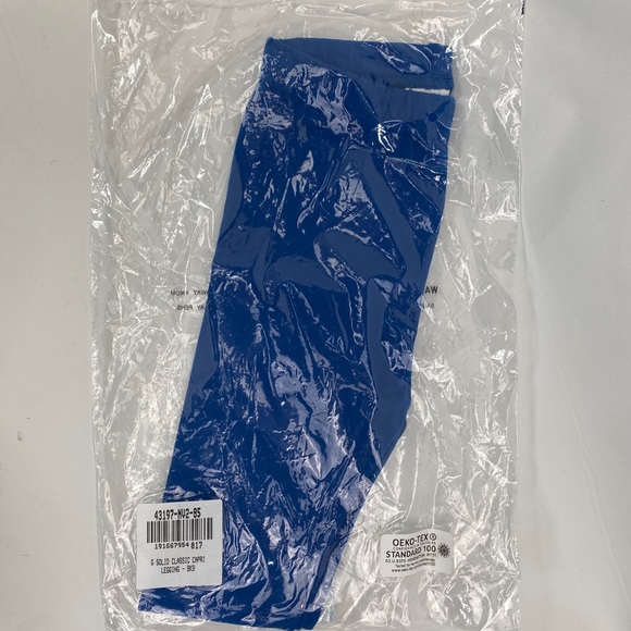 New Hanna Andersson Baltic Blue Capris Leggings 
size:85cm/2T - Picture 3 of 11